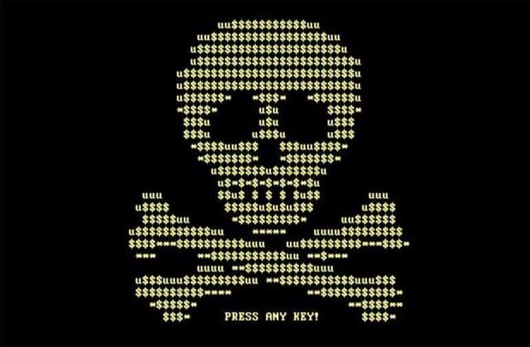 goldeneye ransomware skull