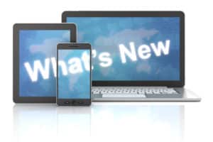 What’s new on laptop,digital tablet and smartphone, 3d render