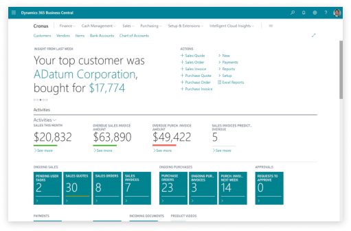 ERP Dynamics 365 BC