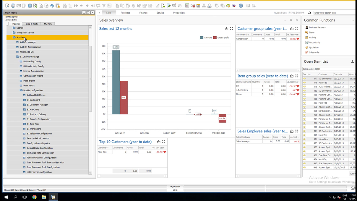 Screenshot_Boyum Usability Package B1 Dashboard