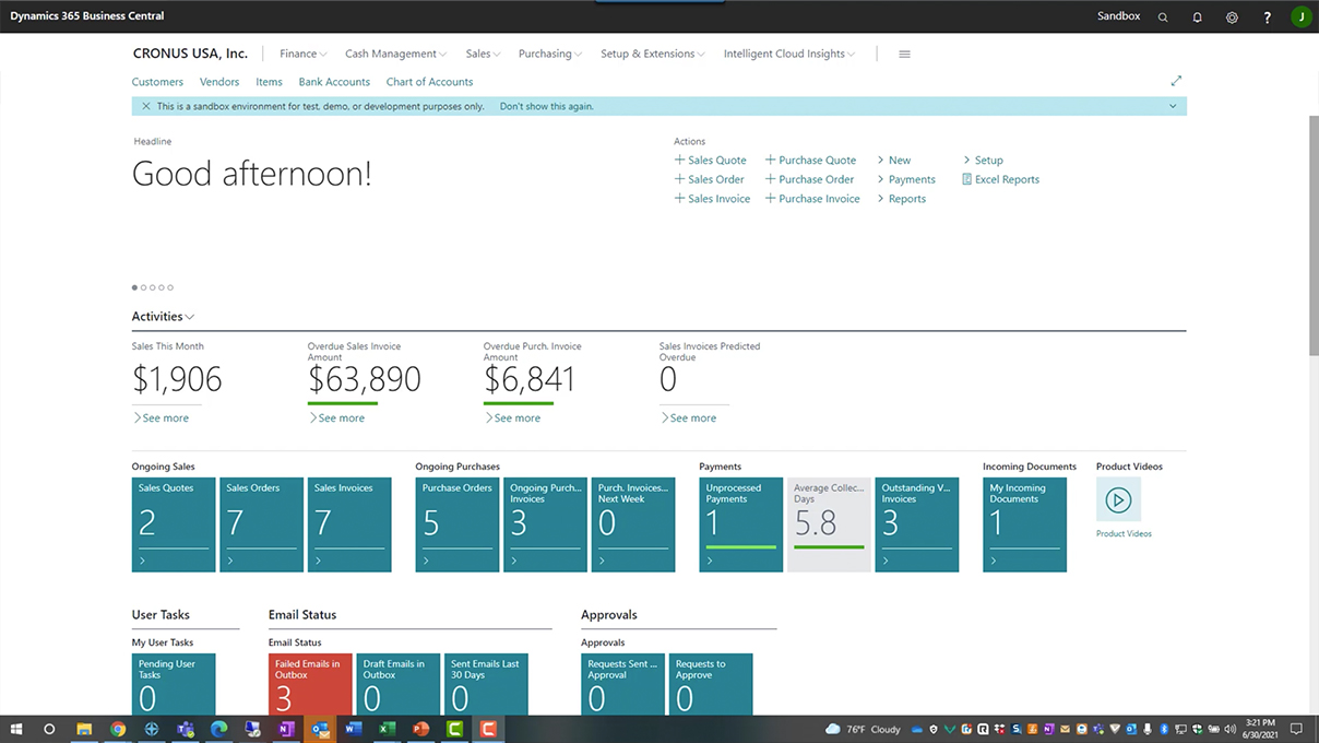 Screenshot_Creating a Manual Bank Reconciliation in Business Central