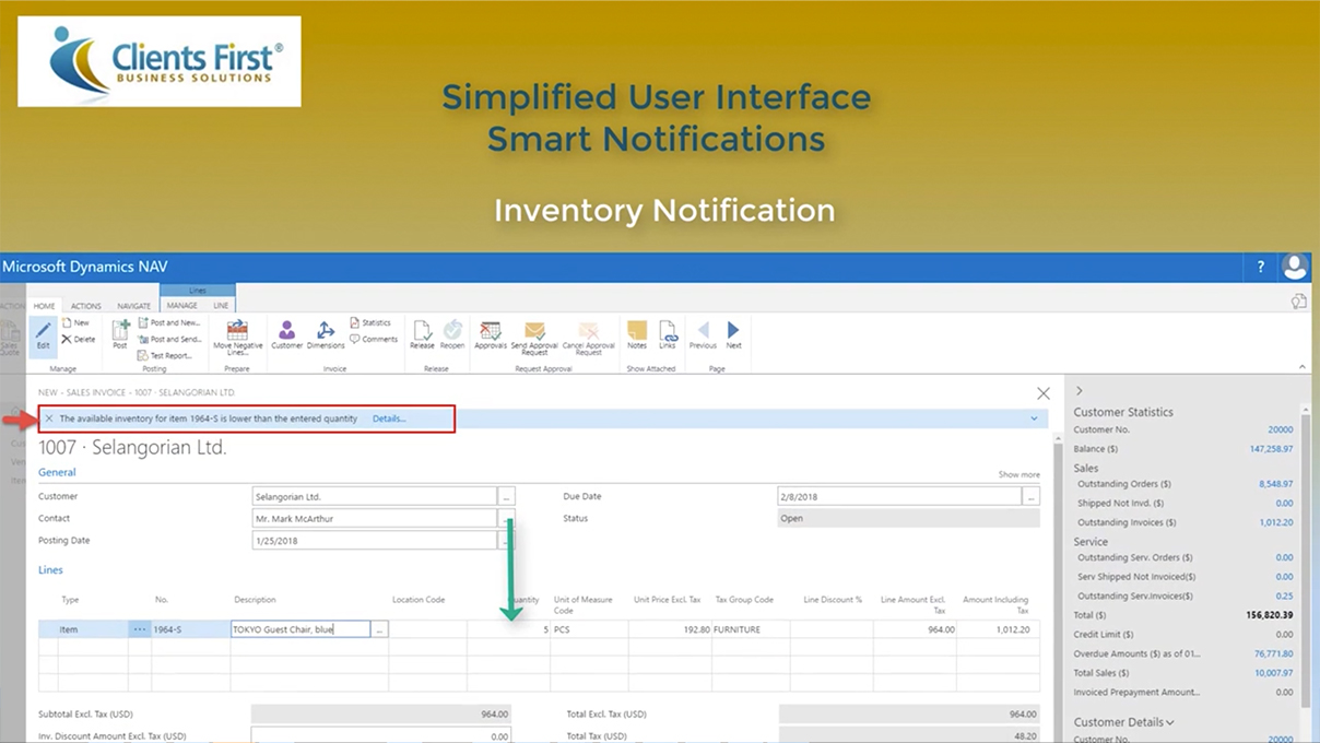 Play Video Screenshot_Dynamics NAV 2017 Simplified User Interface